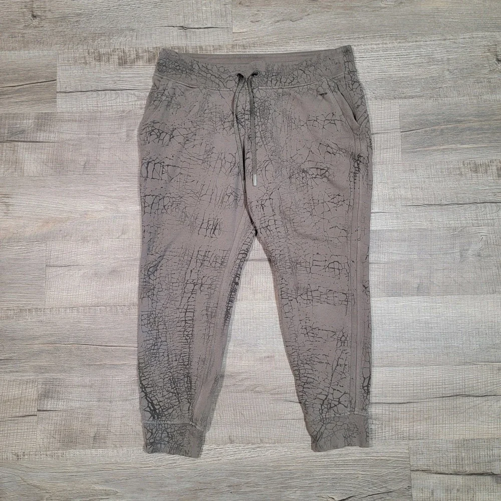 Lululemon Athletica Scuba Knit Jogger Pants Size 14 Pockets Stretch‎ Drawstring